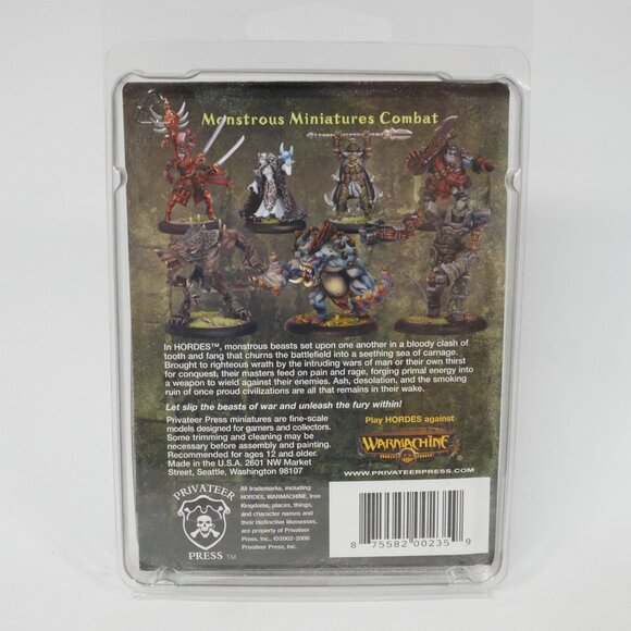 Hordes Minions Totem Hunter Miniature Solo PIP75001 By Privateer Press NIB OOP - Picture 2 of 2